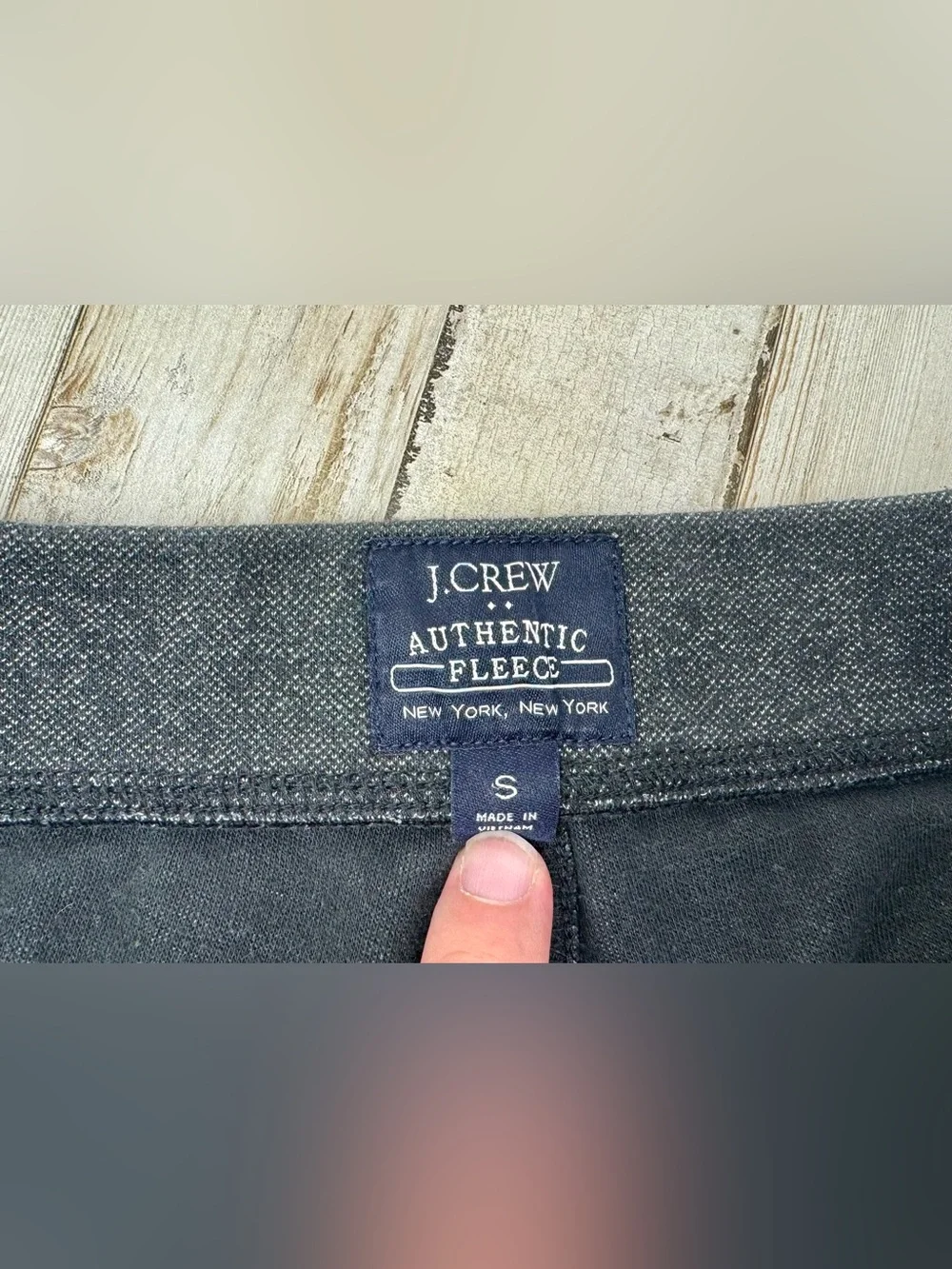 J Crew Mens Jogger Sweatpants Gray Slim Fit Zip Pocket Pants Small